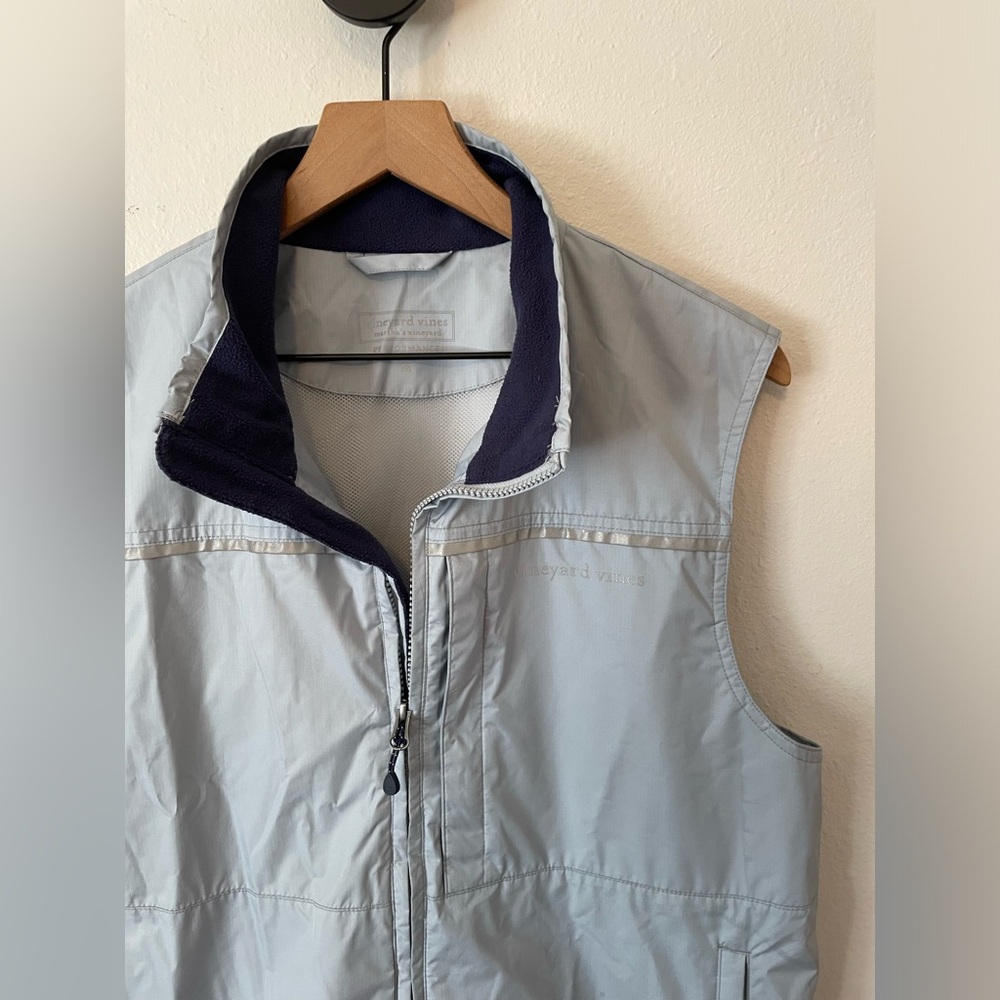 Vineyard Vines Grey Silver Tech Performance Vest … - image 2